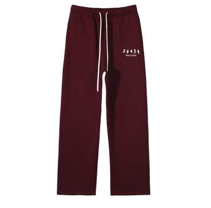 Sweatpants (Maroon/White)
