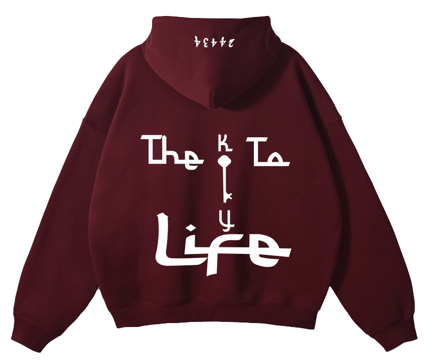 Key To Life Hoodie (Maroon)