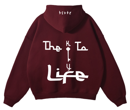 Key To Life Hoodie (Maroon)