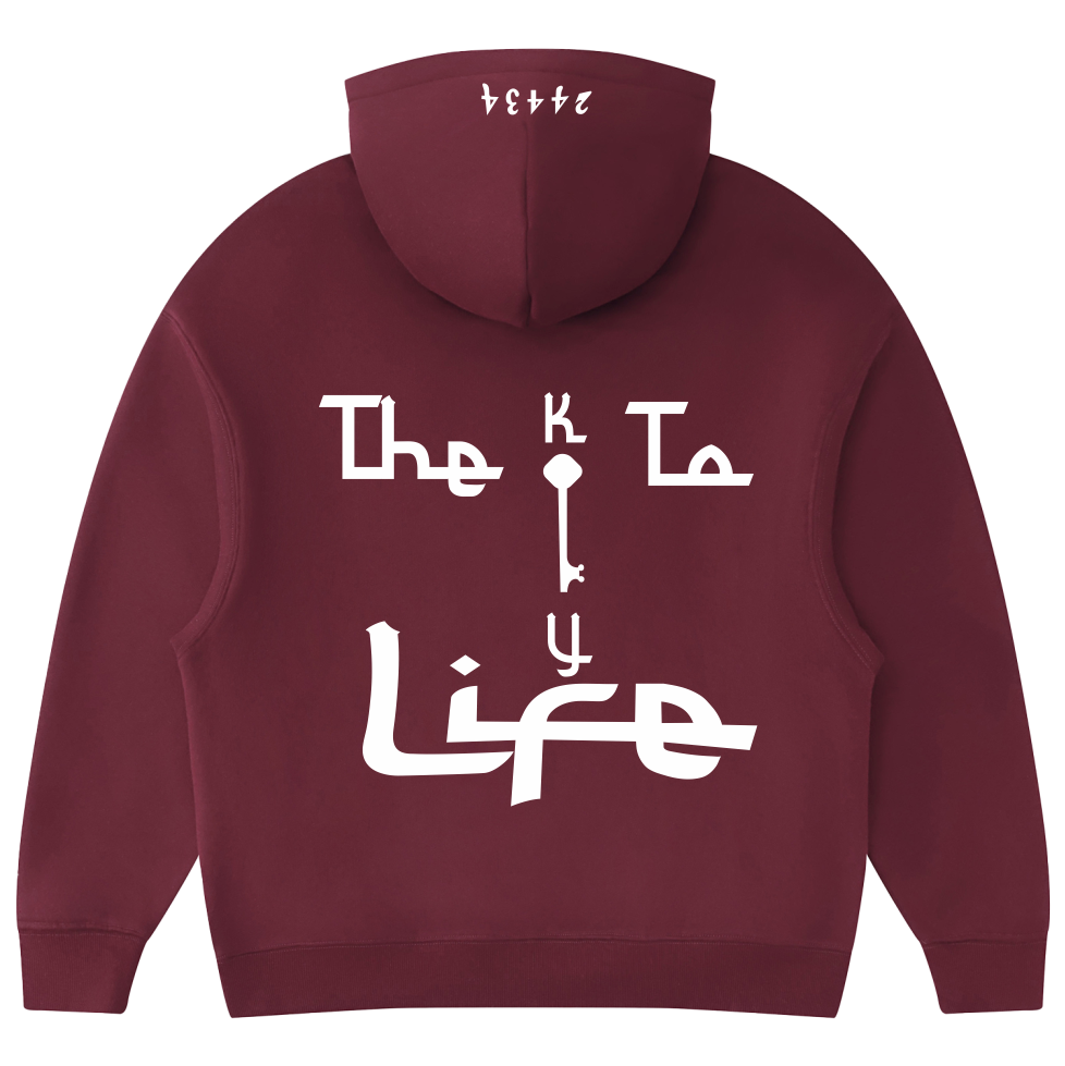 Key To Life Hoodie kids (Maroon)