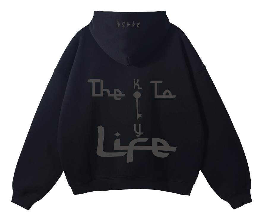 Key To Life Hoodie (Black/Black)