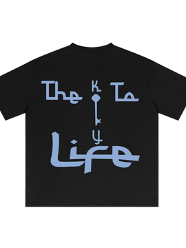 T-Shirt (Black/Blue)