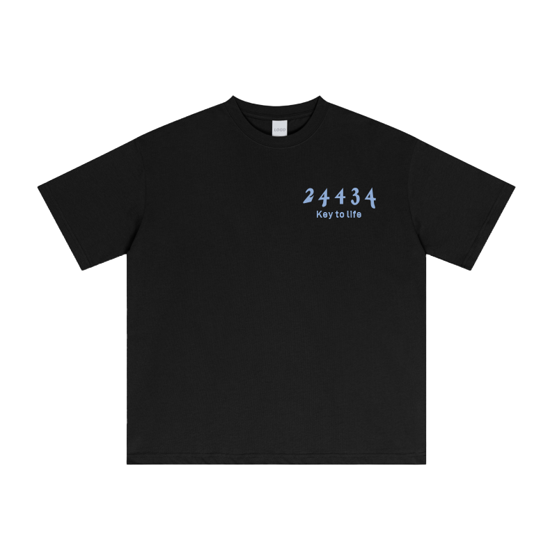 T-Shirt (Black/Blue)