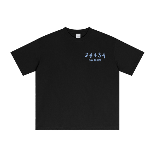 T-Shirt (Black/Blue)