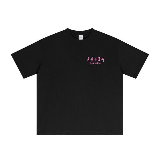 T-Shirt (Black/Pink)