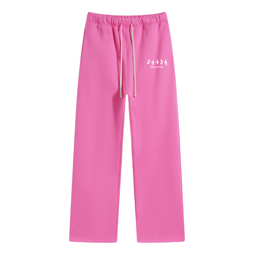 Sweatpants (Pink/White)