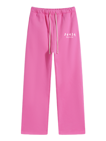 Sweatpants (Pink/White)