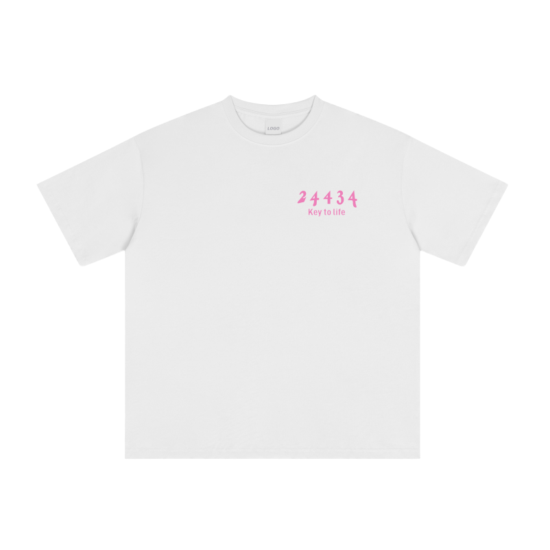 T-Shirt (White/Pink)