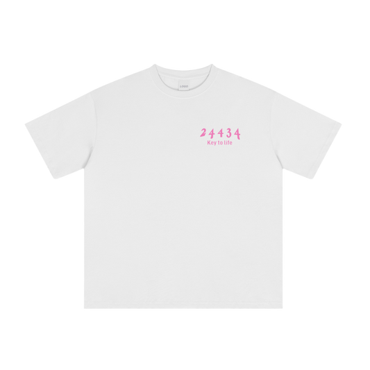 T-Shirt (White/Pink)